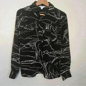 TOPSHOP Horse Utility Blouse, Size 4, High Quality EUC Rare